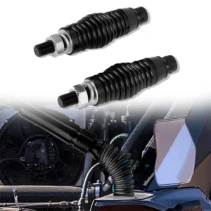 2pc LED Whip Spring Mounting Base for ATV UTV CB Radio Antenna 1/2" Screw Hole