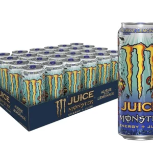 (24 Pack) Monster Aussie Style Lemonade Sports Drink, Energy (package May Vary)